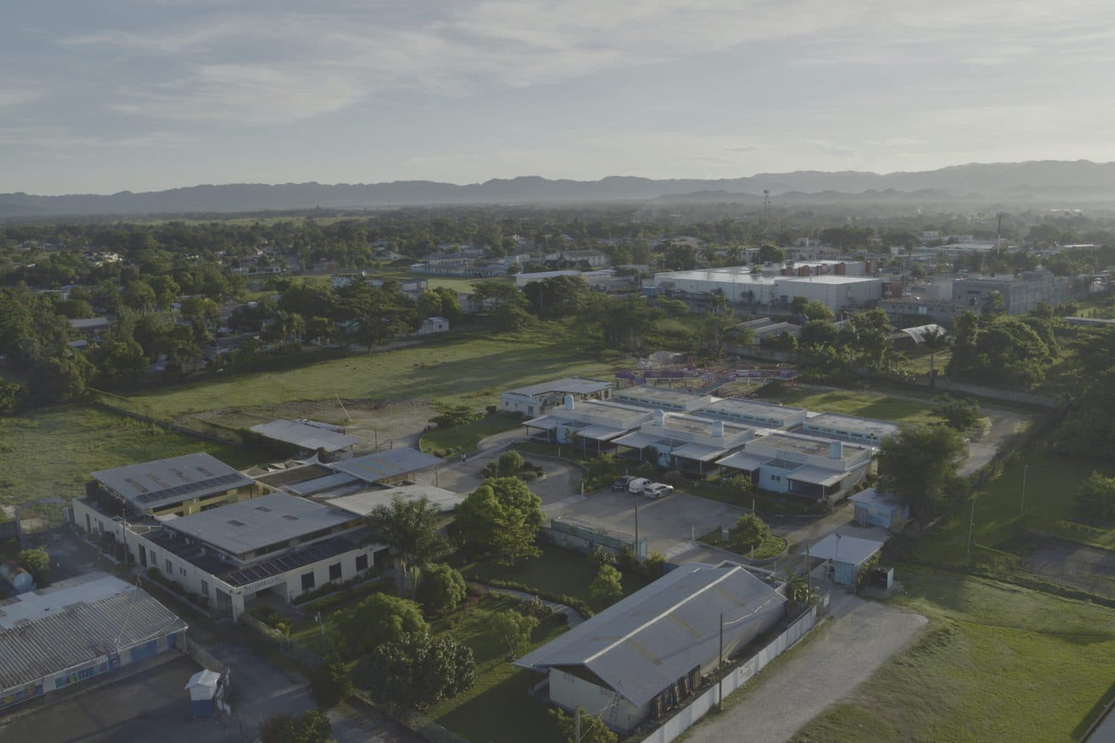 The Sav Inclusive School campus from the air
